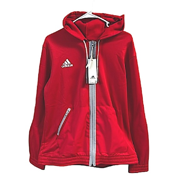 Adidas Red Hoodie jacket gray Accents HI0699 280 Full front zip up XL
New w Tags - Picture 2 of 15